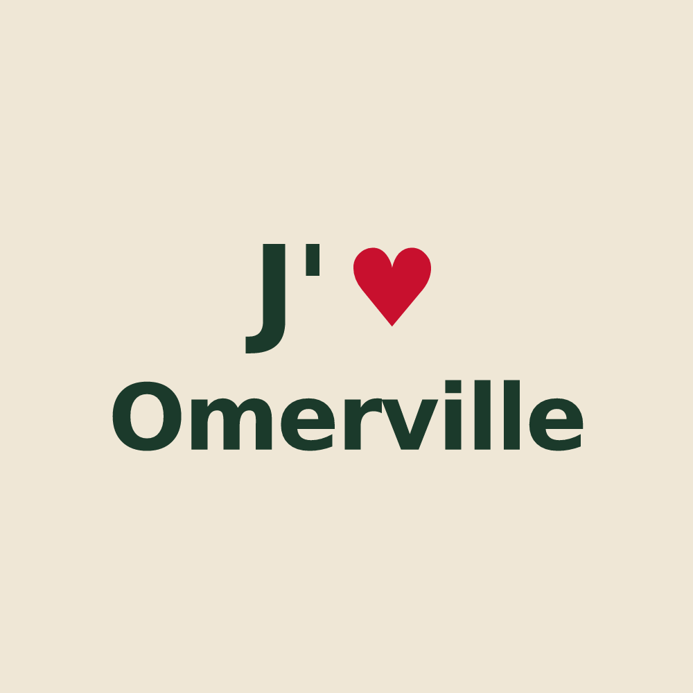 Tote bag personnalisé Omerville — design J'aime Omerville