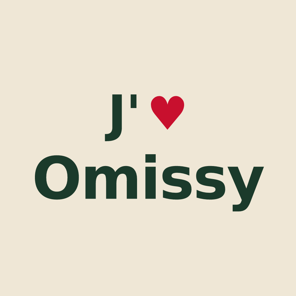 Tote bag personnalisé Omissy — design J'aime Omissy