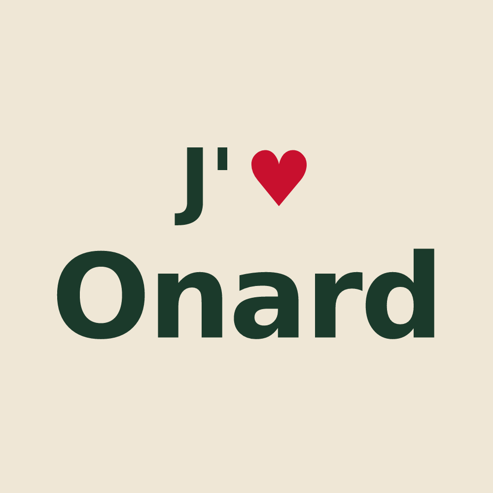 Tote bag personnalisé Onard — design J'aime Onard