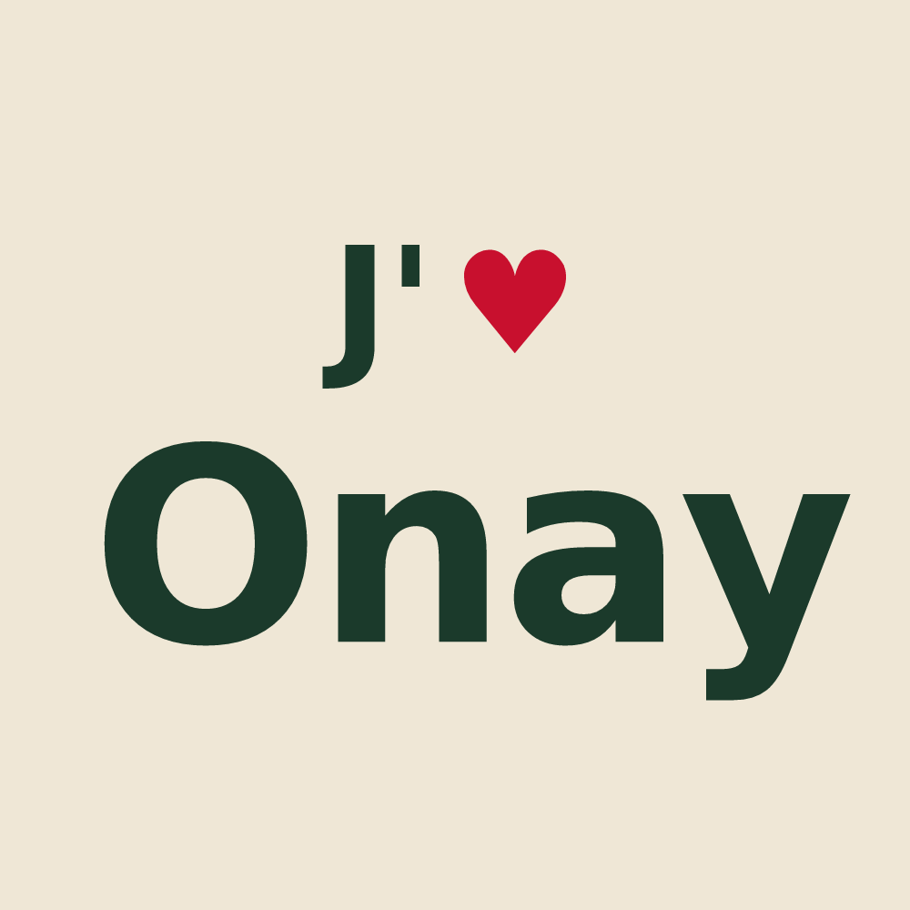Tote bag personnalisé Onay — design J'aime Onay