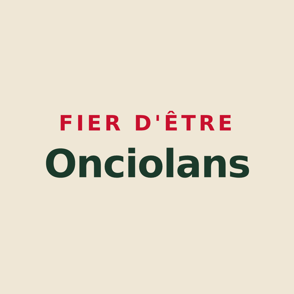 Tote bag « Fier d'être Onciolans » — design pour Oncieu
