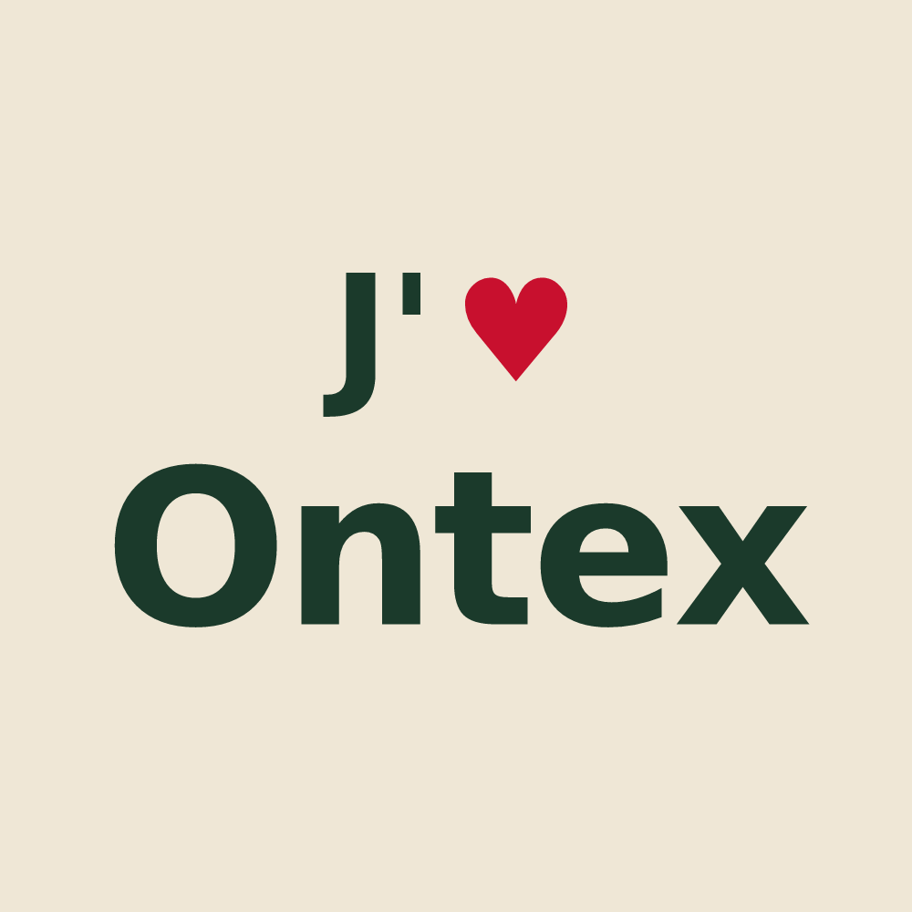 Tote bag personnalisé Ontex — design J'aime Ontex