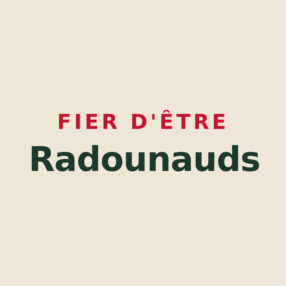 Tote bag « Fier d'être Radounauds » — design pour Oradour-sur-Glane
