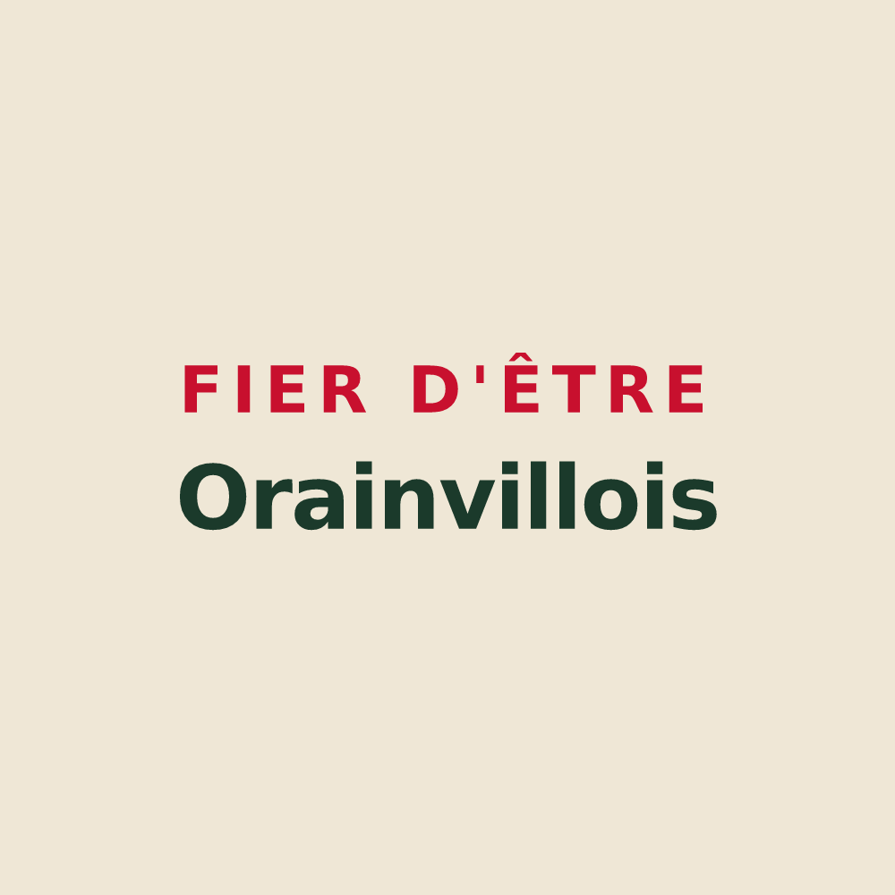 Tote bag « Fier d'être Orainvillois » — design pour Orainville