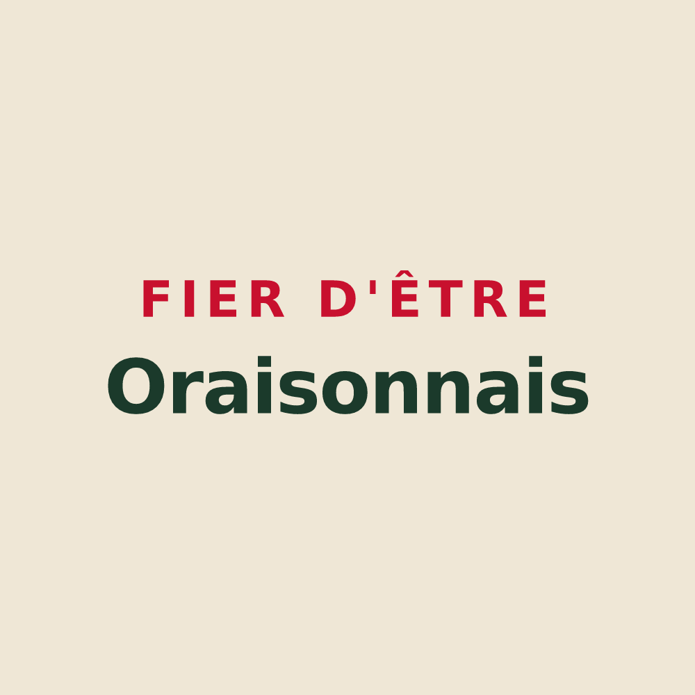 Tote bag « Fier d'être Oraisonnais » — design pour Oraison