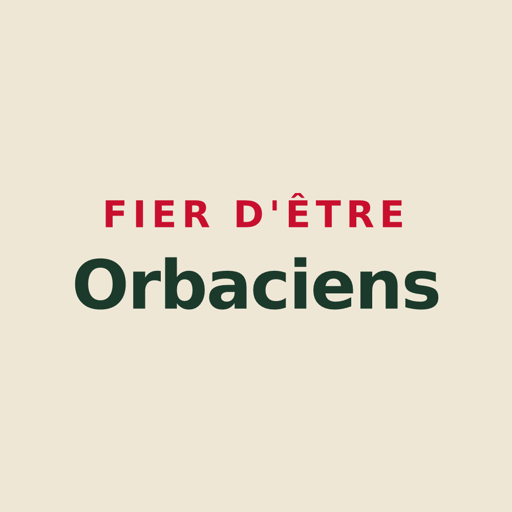 Tote bag « Fier d'être Orbaciens » — design pour Orbais-l'Abbaye