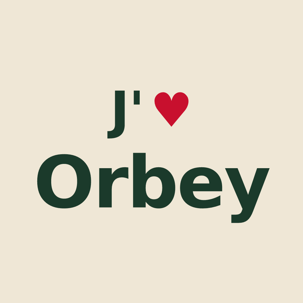 Tote bag personnalisé Orbey — design J'aime Orbey