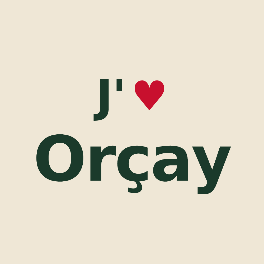 Tote bag personnalisé Orçay — design J'aime Orçay