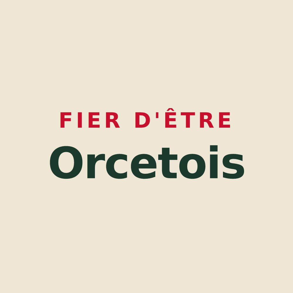 Tote bag « Fier d'être Orcetois » — design pour Orcet