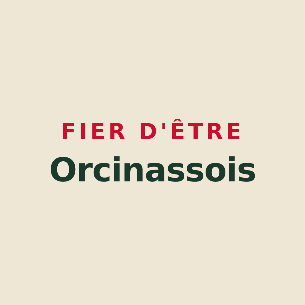 Tote bag « Fier d'être Orcinassois » — design pour Orcinas