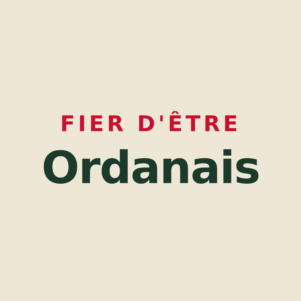 Tote bag « Fier d'être Ordanais » — design pour Ordan-Larroque