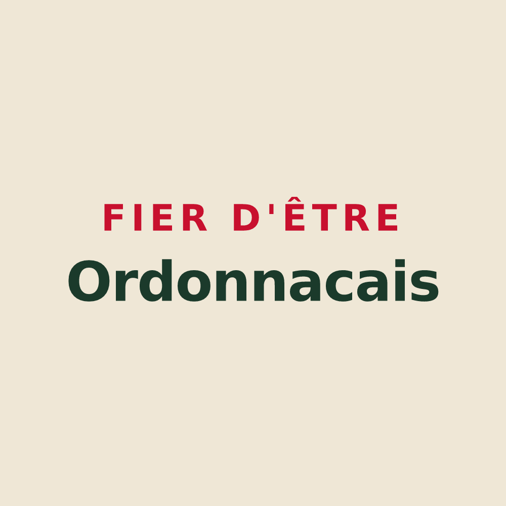 Tote bag « Fier d'être Ordonnacais » — design pour Ordonnac