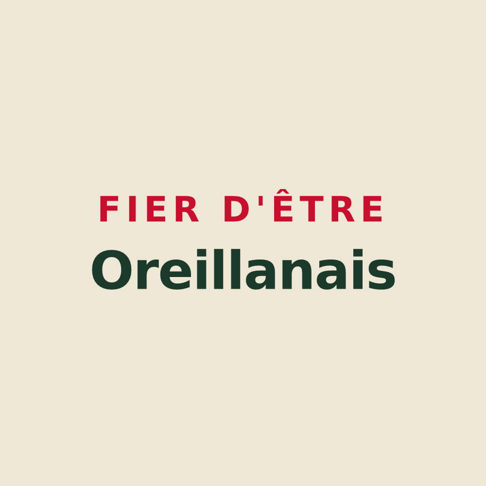 Tote bag « Fier d'être Oreillanais » — design pour Oreilla