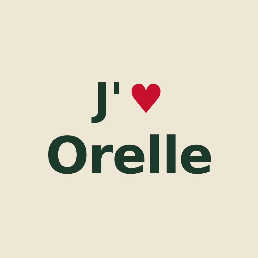 Tote bag personnalisé Orelle — design J'aime Orelle