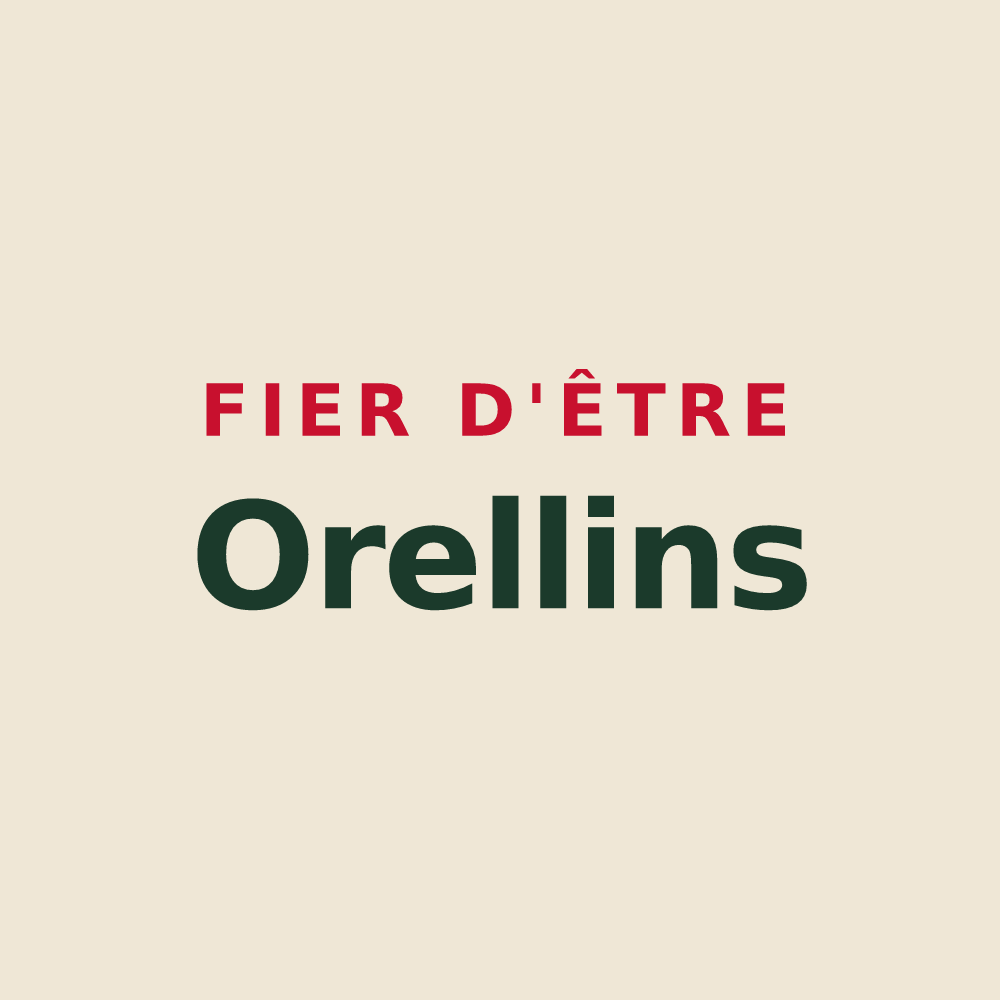 Tote bag « Fier d'être Orellins » — design pour Orelle