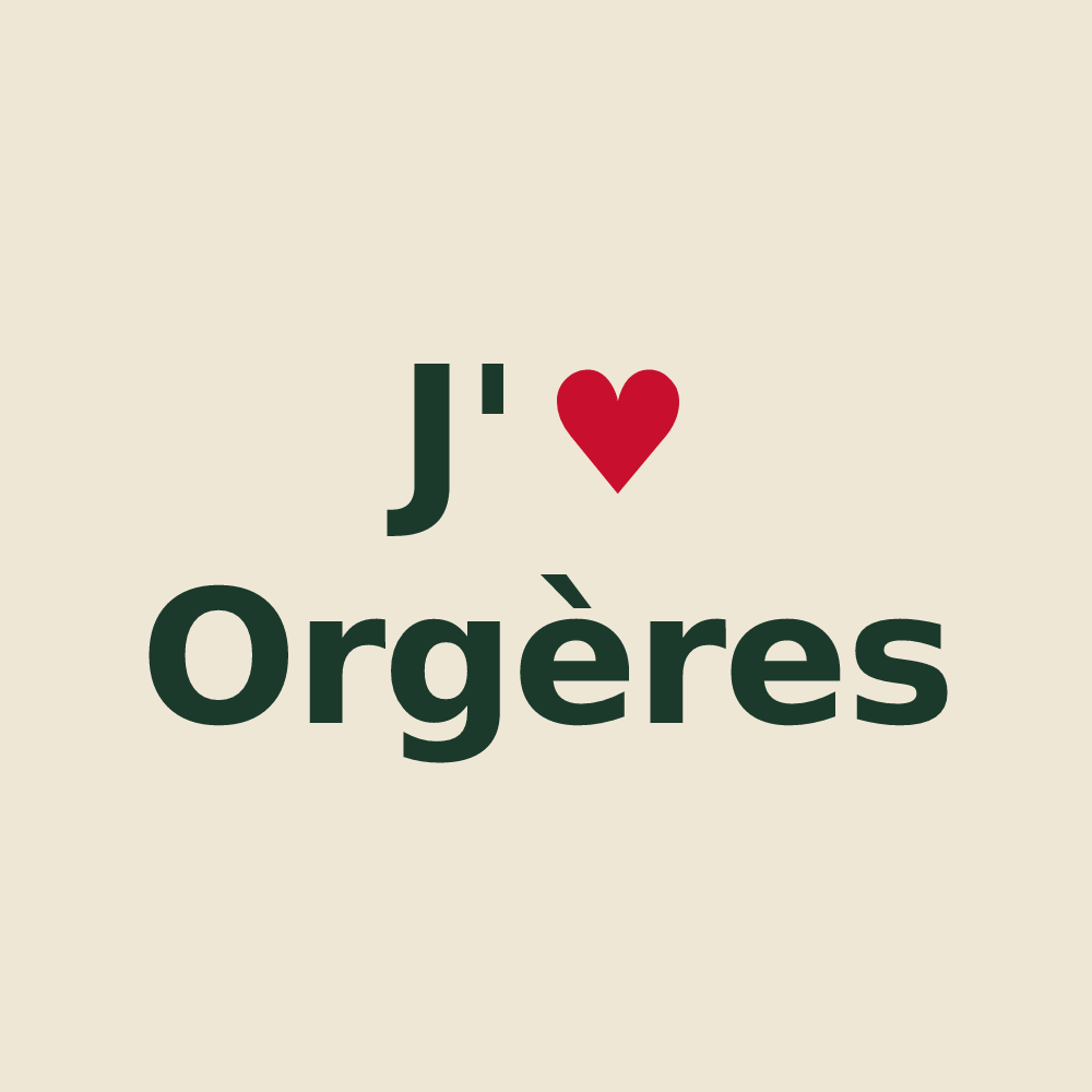 Tote bag personnalisé Orgères — design J'aime Orgères
