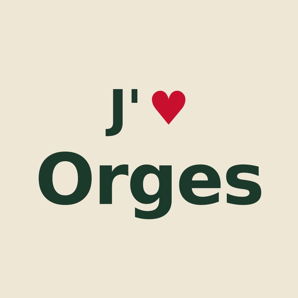 Tote bag personnalisé Orges — design J'aime Orges