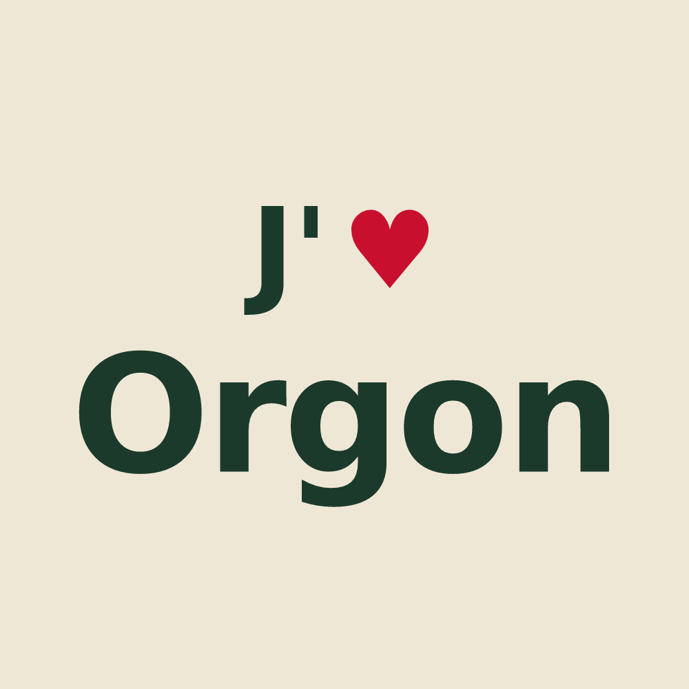 Tote bag personnalisé Orgon — design J'aime Orgon