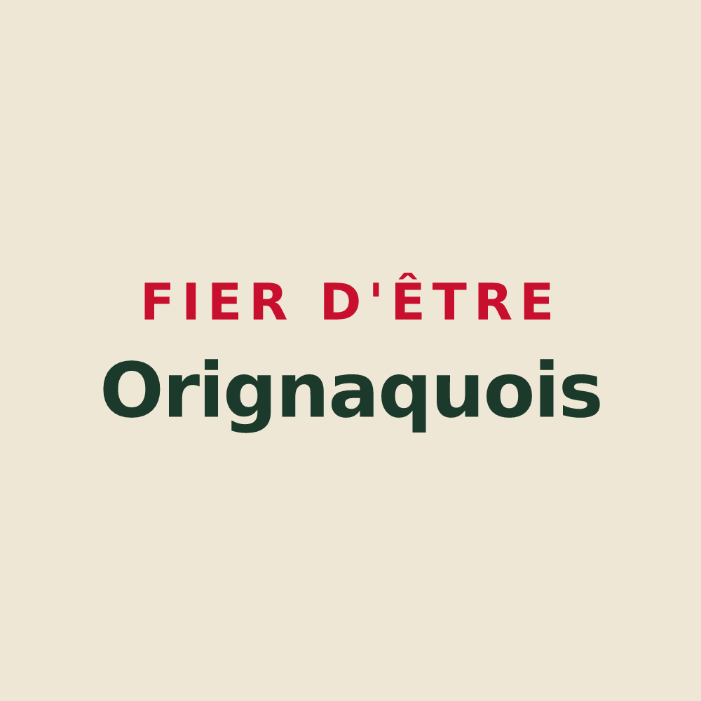 Tote bag « Fier d'être Orignaquois » — design pour Origny-Sainte-Benoite