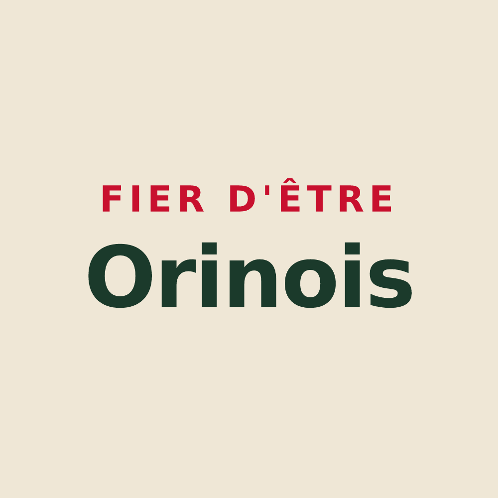 Tote bag « Fier d'être Orinois » — design pour Orin