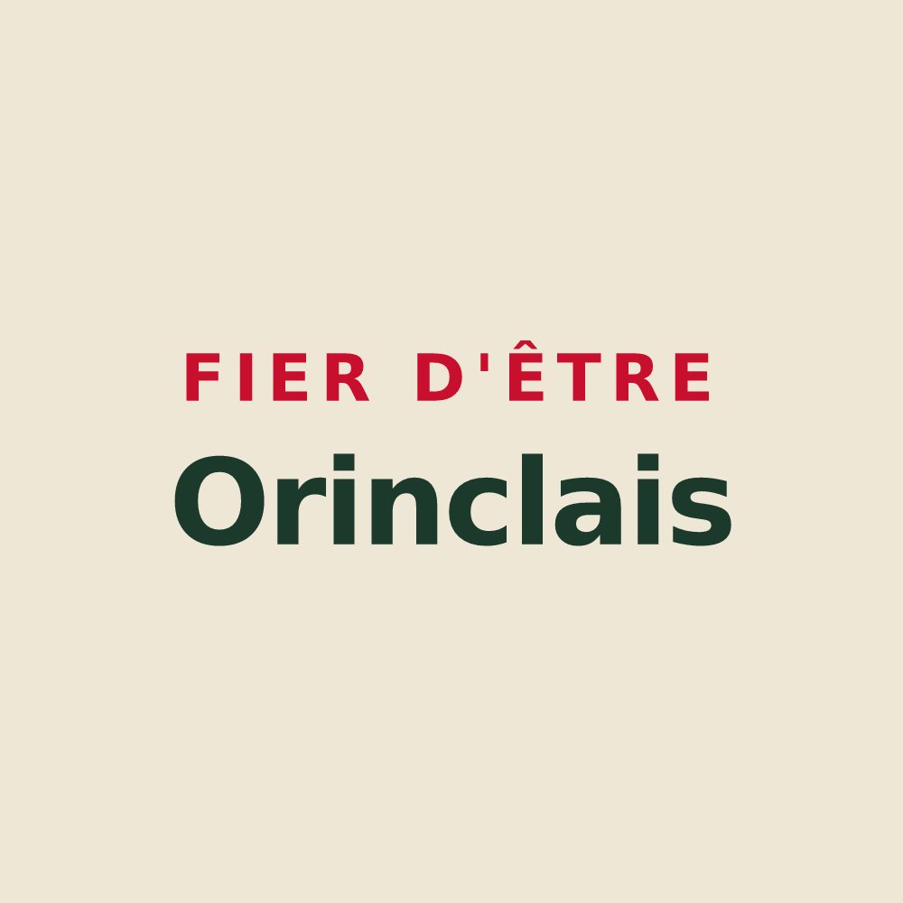 Tote bag « Fier d'être Orinclais » — design pour Orincles