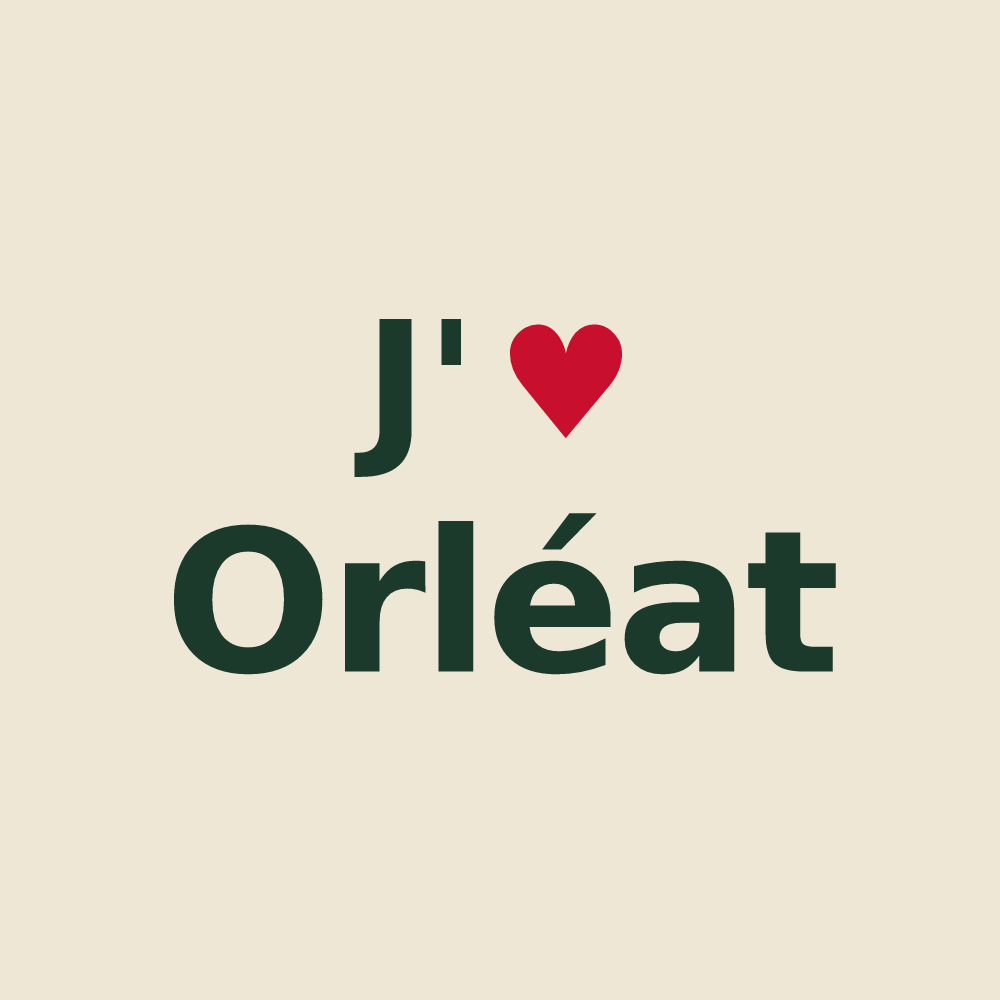 Tote bag personnalisé Orléat — design J'aime Orléat