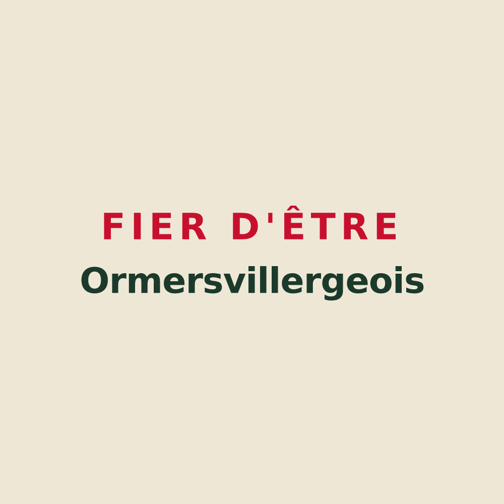 Tote bag « Fier d'être Ormersvillergeois » — design pour Ormersviller