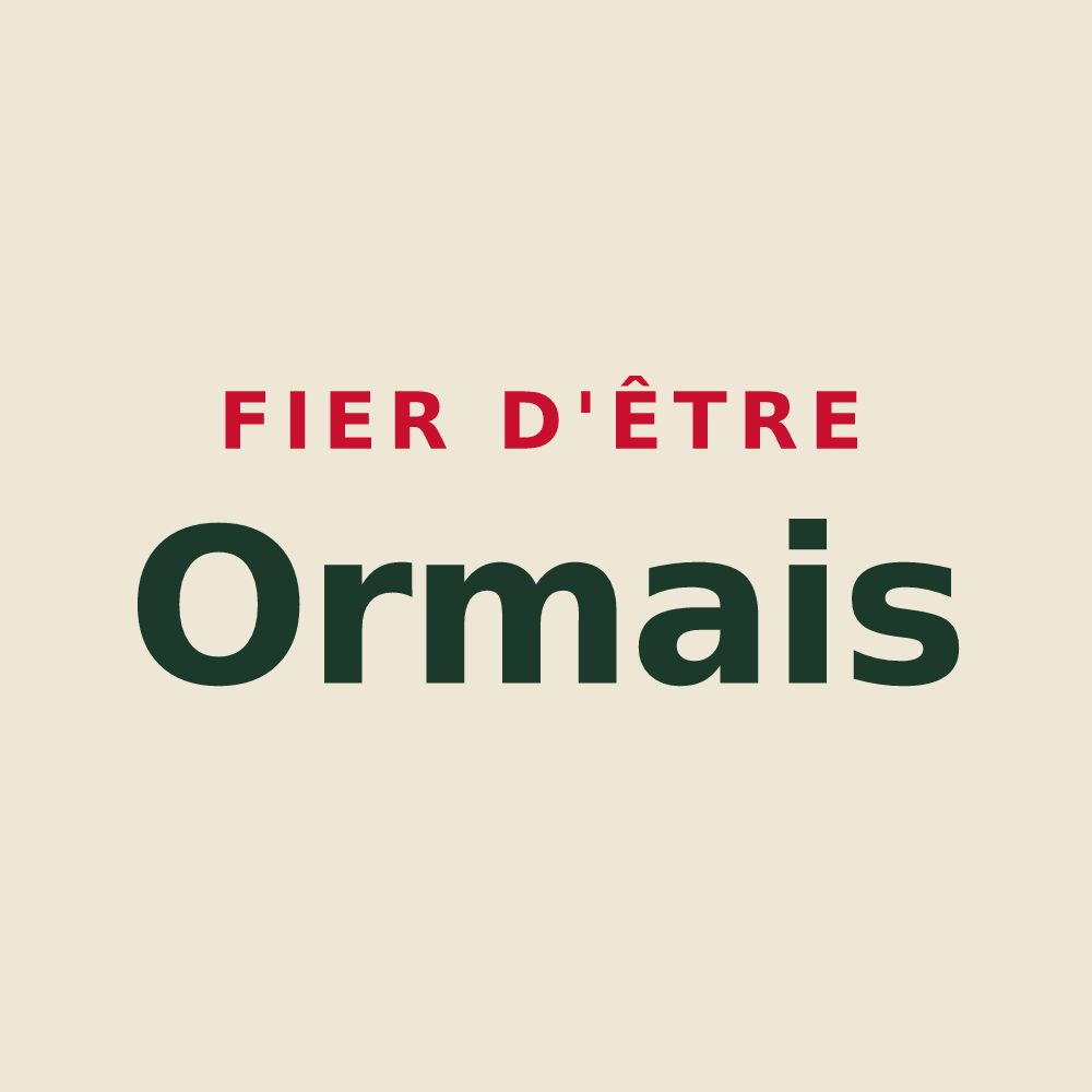 Tote bag « Fier d'être Ormais » — design pour Ormes