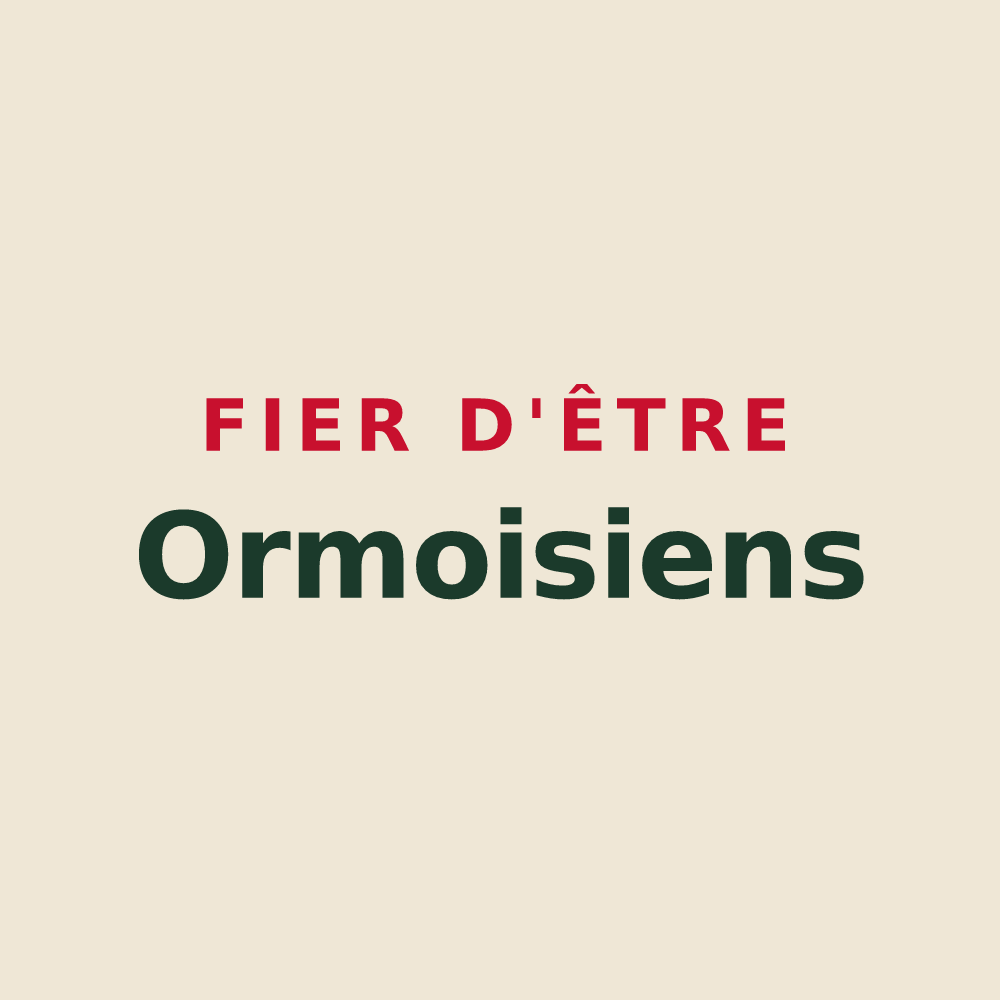 Tote bag « Fier d'être Ormoisiens » — design pour Ormoy-Villers