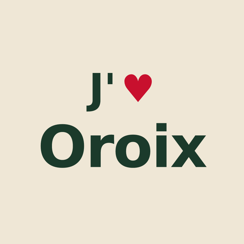 Tote bag personnalisé Oroix — design J'aime Oroix