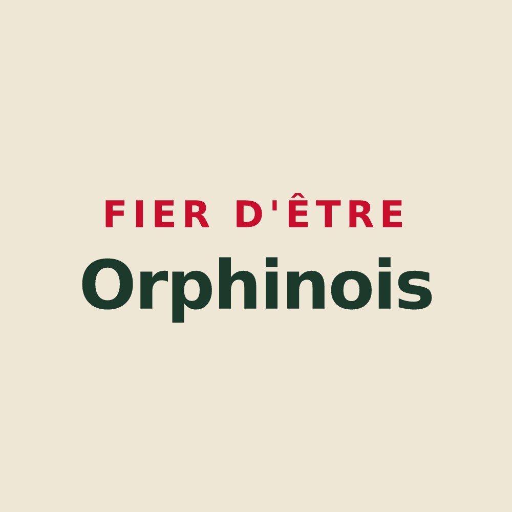 Tote bag « Fier d'être Orphinois » — design pour Orphin