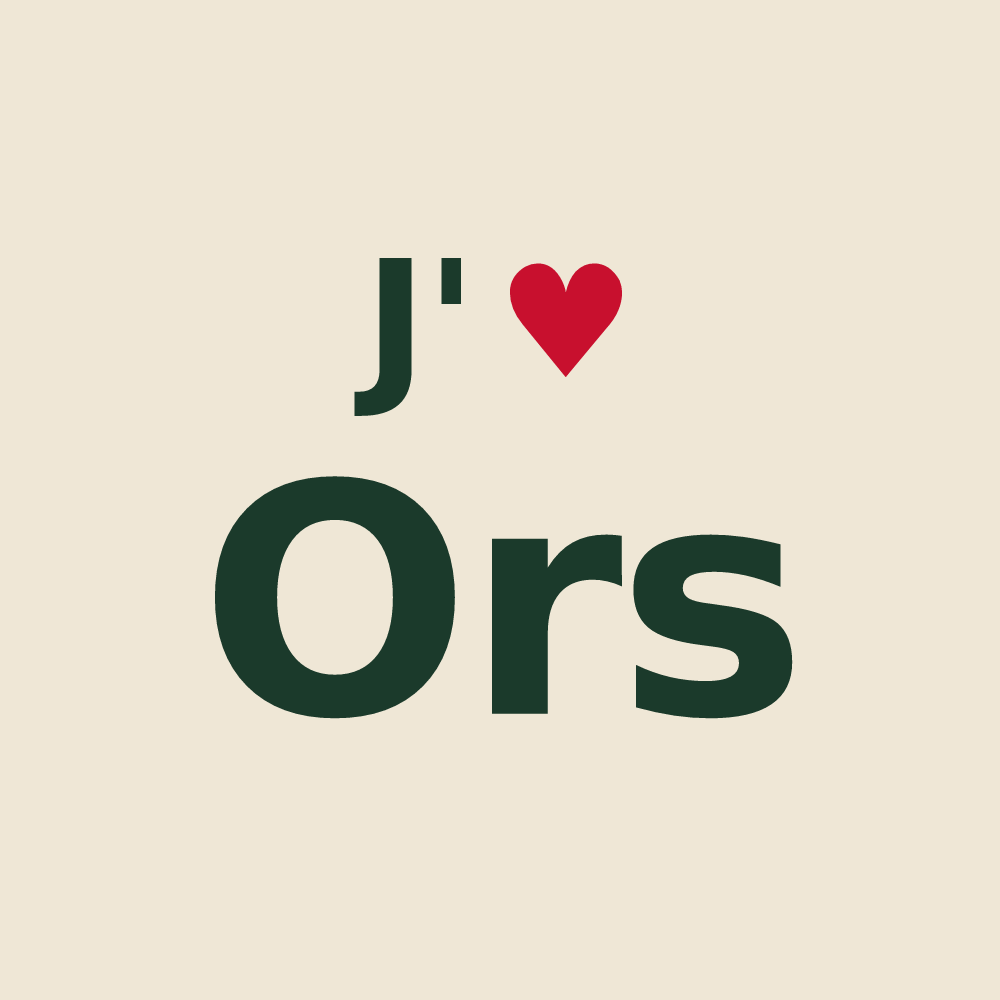 Tote bag personnalisé Ors — design J'aime Ors