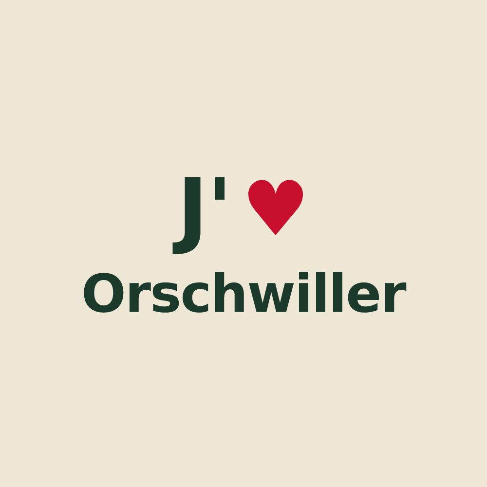 Tote bag personnalisé Orschwiller — design J'aime Orschwiller