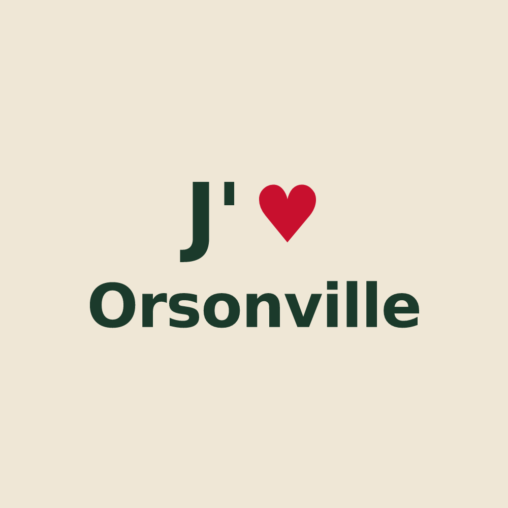 Tote bag personnalisé Orsonville — design J'aime Orsonville