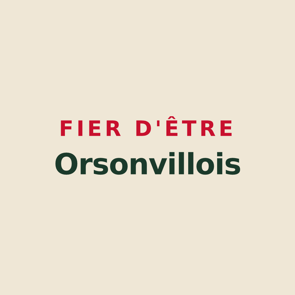Tote bag « Fier d'être Orsonvillois » — design pour Orsonville