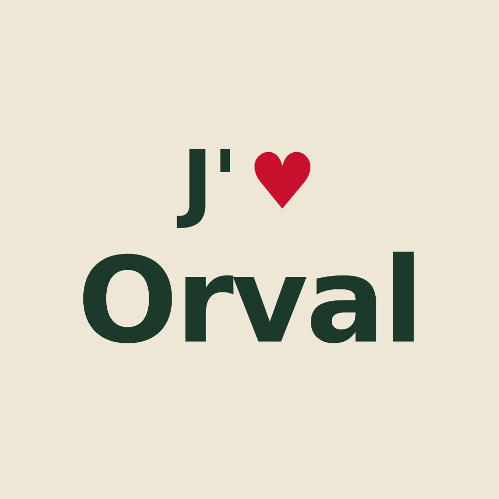 Tote bag personnalisé Orval — design J'aime Orval