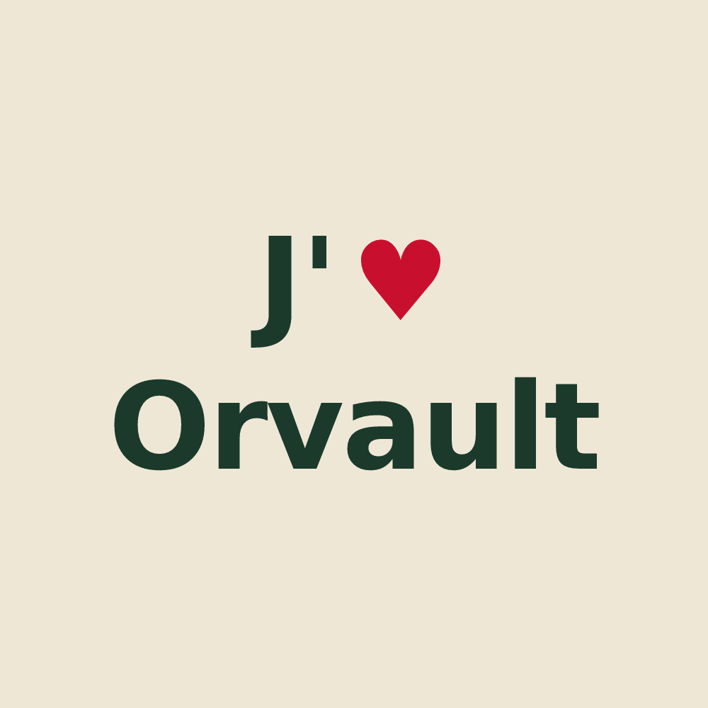Tote bag personnalisé Orvault — design J'aime Orvault