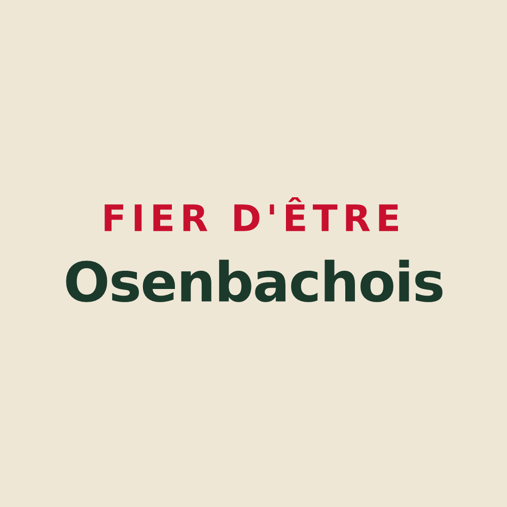 Tote bag « Fier d'être Osenbachois » — design pour Osenbach