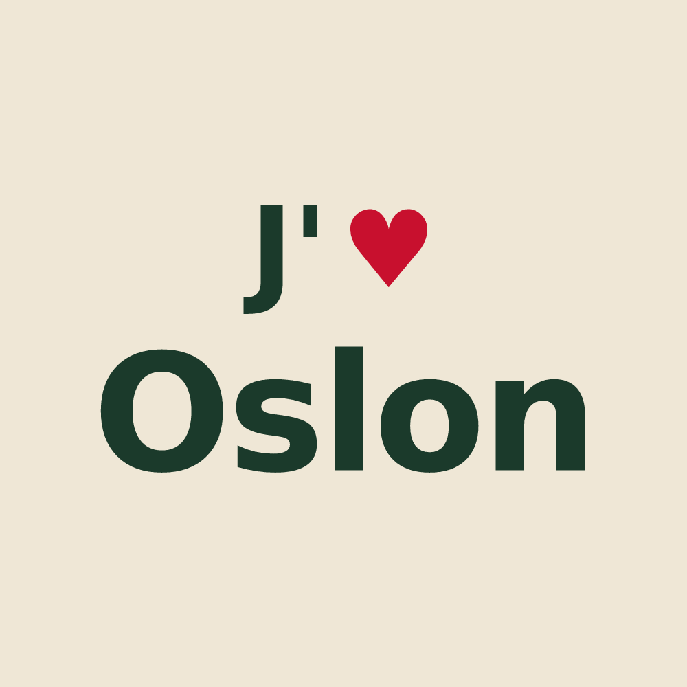 Tote bag personnalisé Oslon — design J'aime Oslon