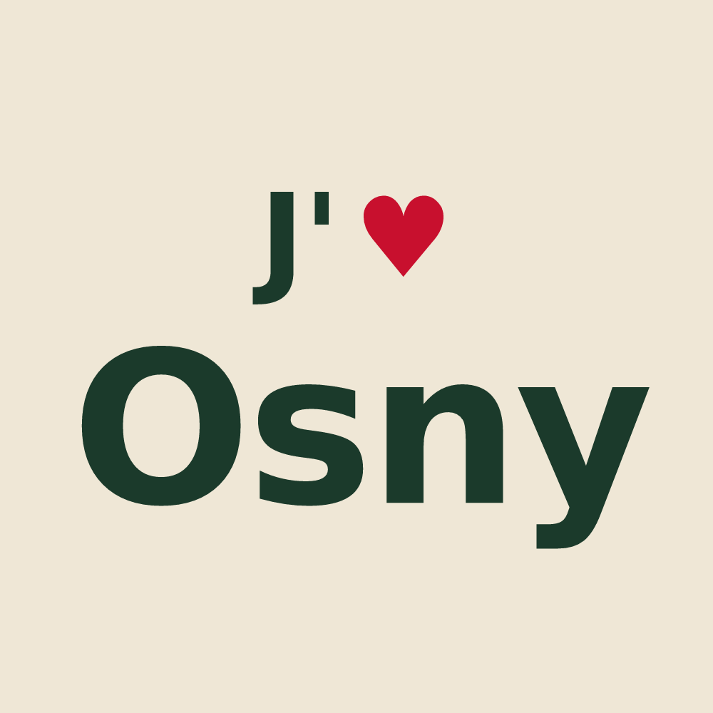 Tote bag personnalisé Osny — design J'aime Osny