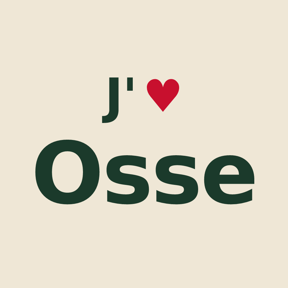 Tote bag personnalisé Osse — design J'aime Osse