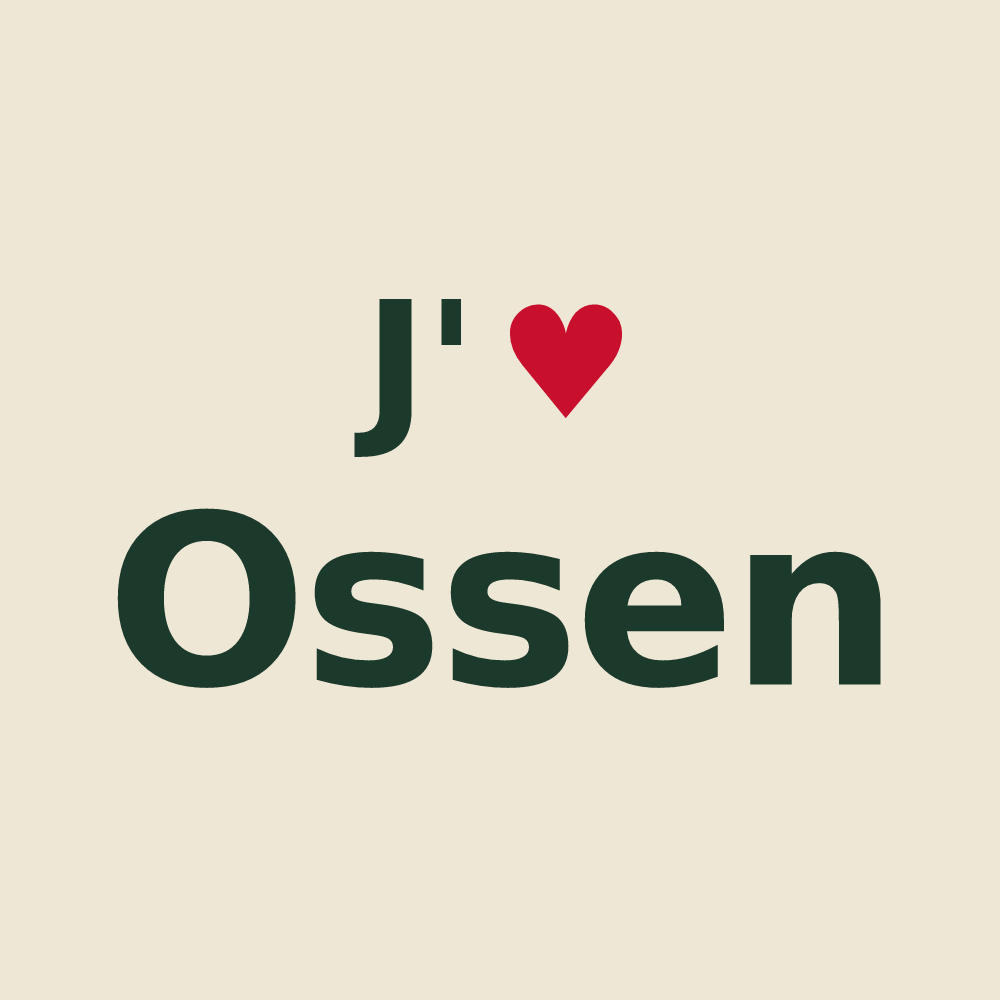 Tote bag personnalisé Ossen — design J'aime Ossen