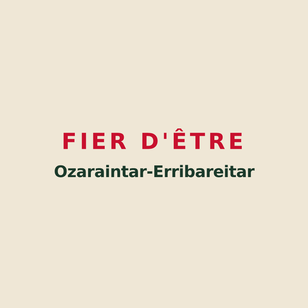 Tote bag « Fier d'être Ozaraintar-Erribareitar » — design pour Osserain-Rivareyte