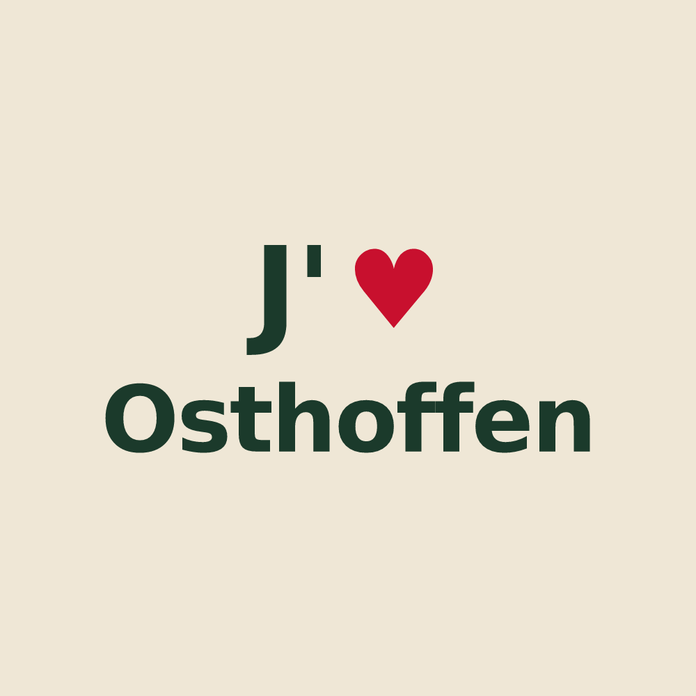 Tote bag personnalisé Osthoffen — design J'aime Osthoffen