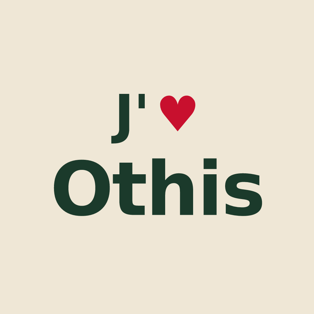 Tote bag personnalisé Othis — design J'aime Othis