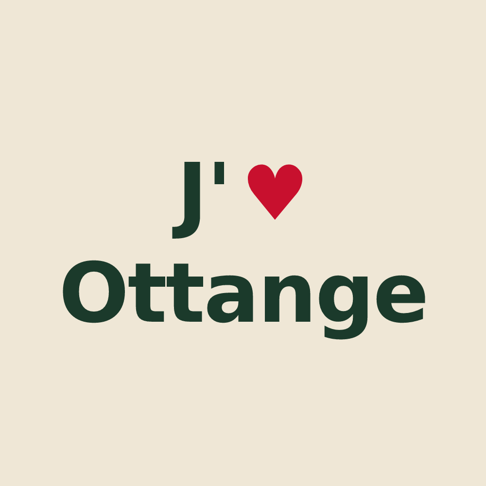 Tote bag personnalisé Ottange — design J'aime Ottange