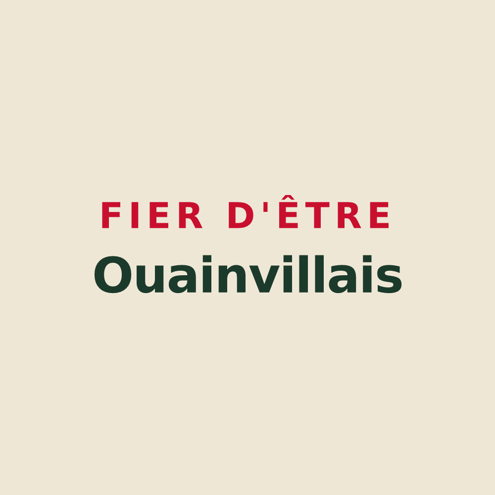 Tote bag « Fier d'être Ouainvillais » — design pour Ouainville
