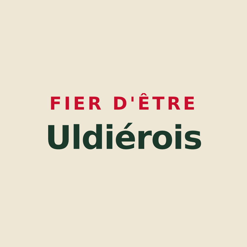Tote bag « Fier d'être Uldiérois » — design pour Oudry