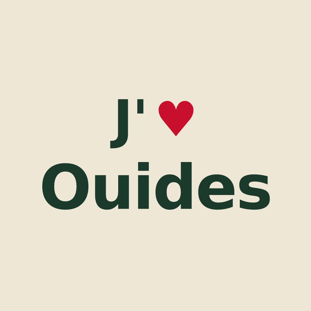 Tote bag personnalisé Ouides — design J'aime Ouides