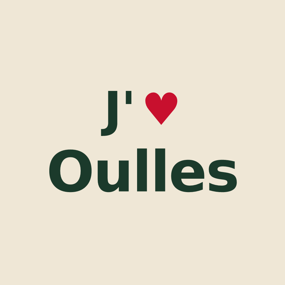Tote bag personnalisé Oulles — design J'aime Oulles